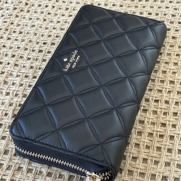 Kate Spade New York natalia large continental wallet black / Gold - Picture 4 of 5